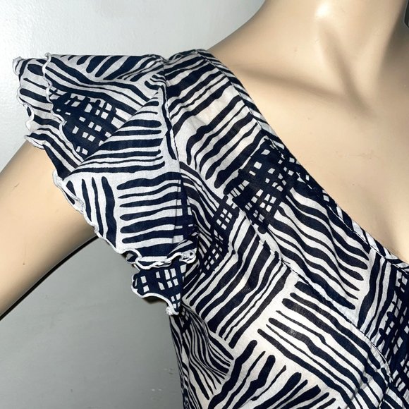 Banana Republic Tropical Floral Ruffle Blouse - Picture 7 of 16